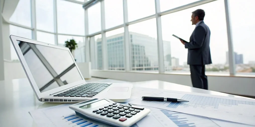 An investor researching hard money lenders on a laptop for a quick closing.