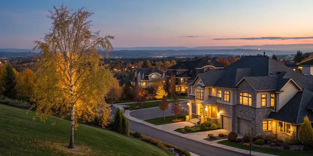 A portfolio of suburban investment properties covered under one blanket mortgage.